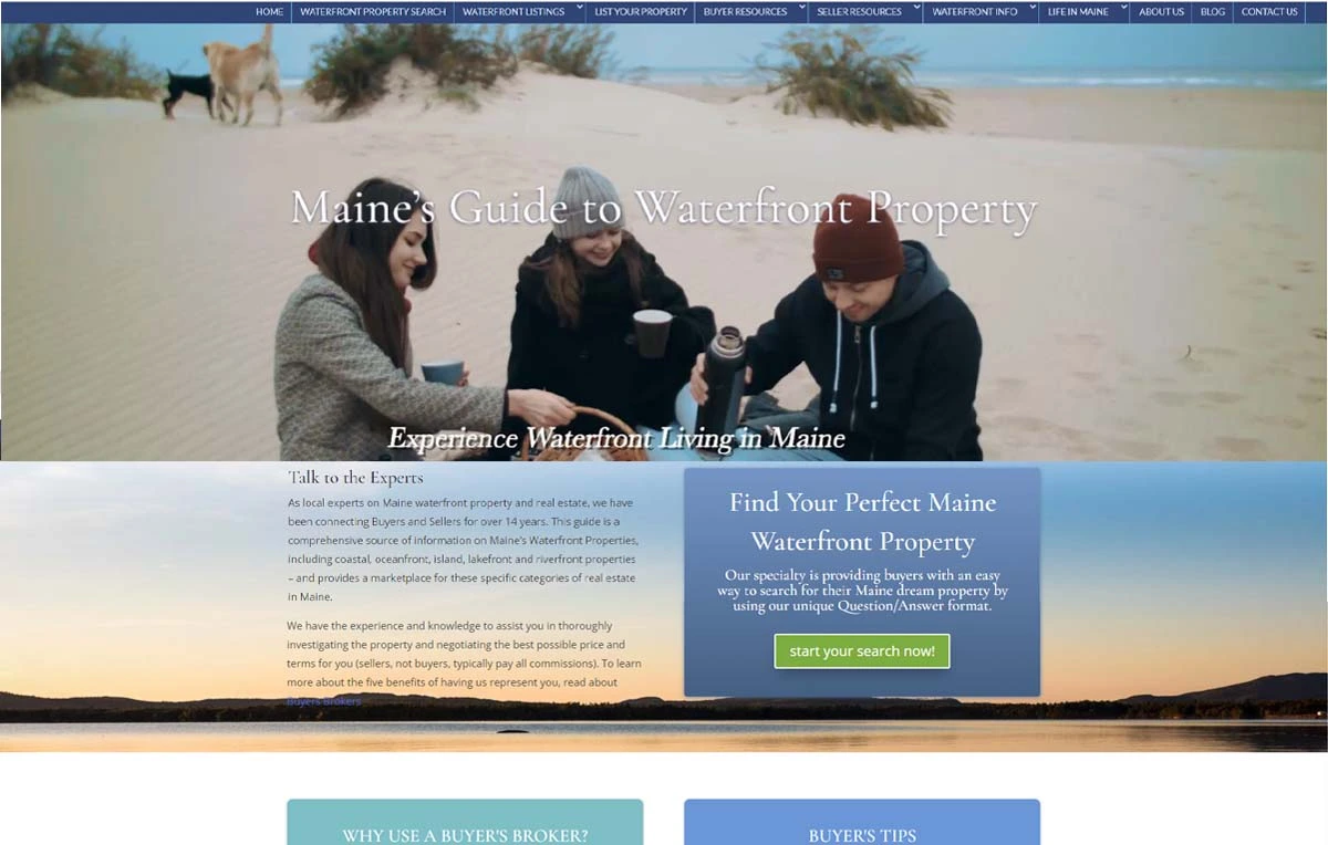 Water Front Properties of Maine
