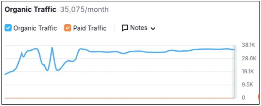 Salameh LippyLipo SEO Performance Graph